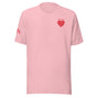 Jolly & Goode Shirts & Tops Pink / S Army of Love T-shirt | Five Star Heart | Unisex Cheeky British Style