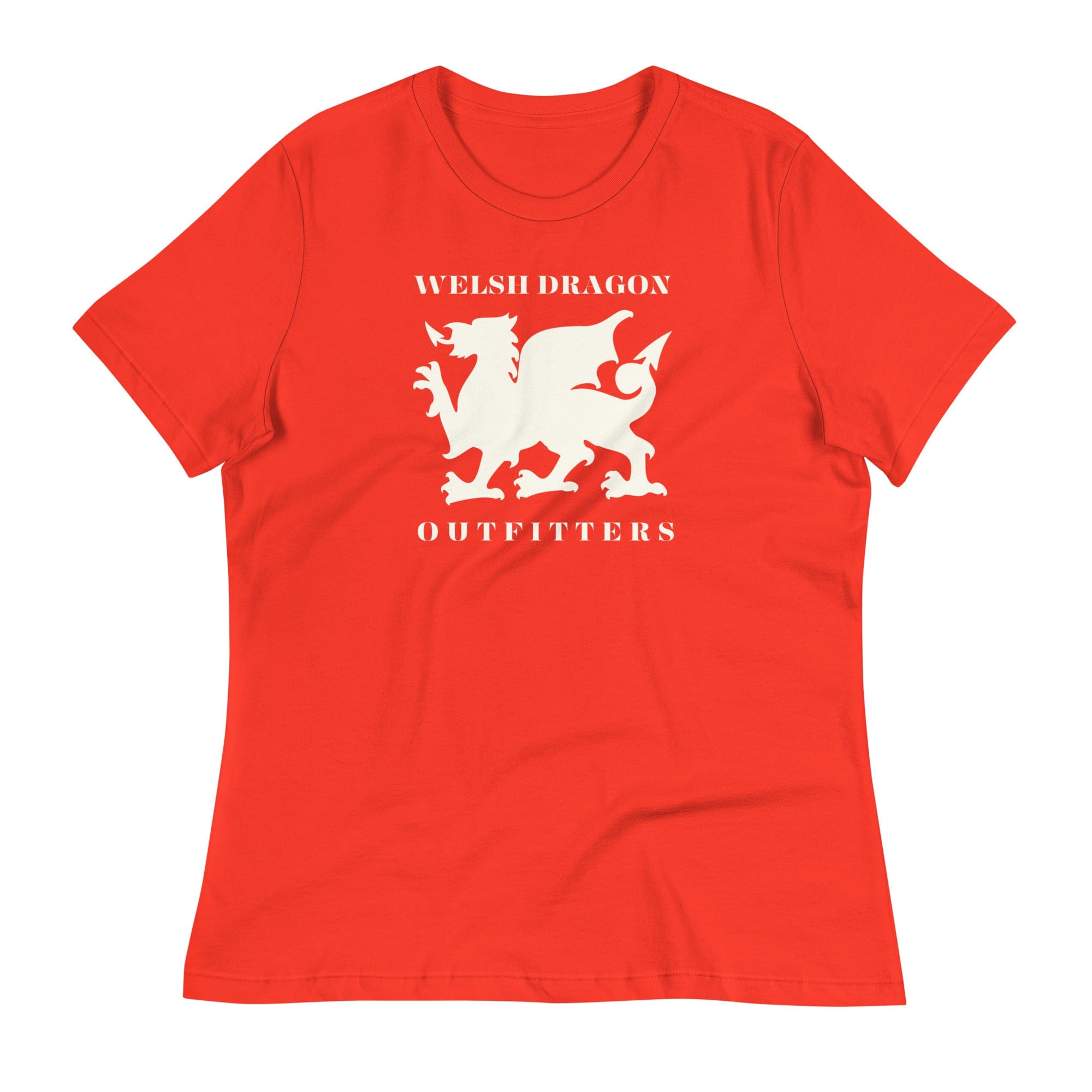 Jolly & Goode Shirts & Tops Poppy / S Welsh Dragon Outfitters T-shirt | Women's Relaxed Cheeky British Style