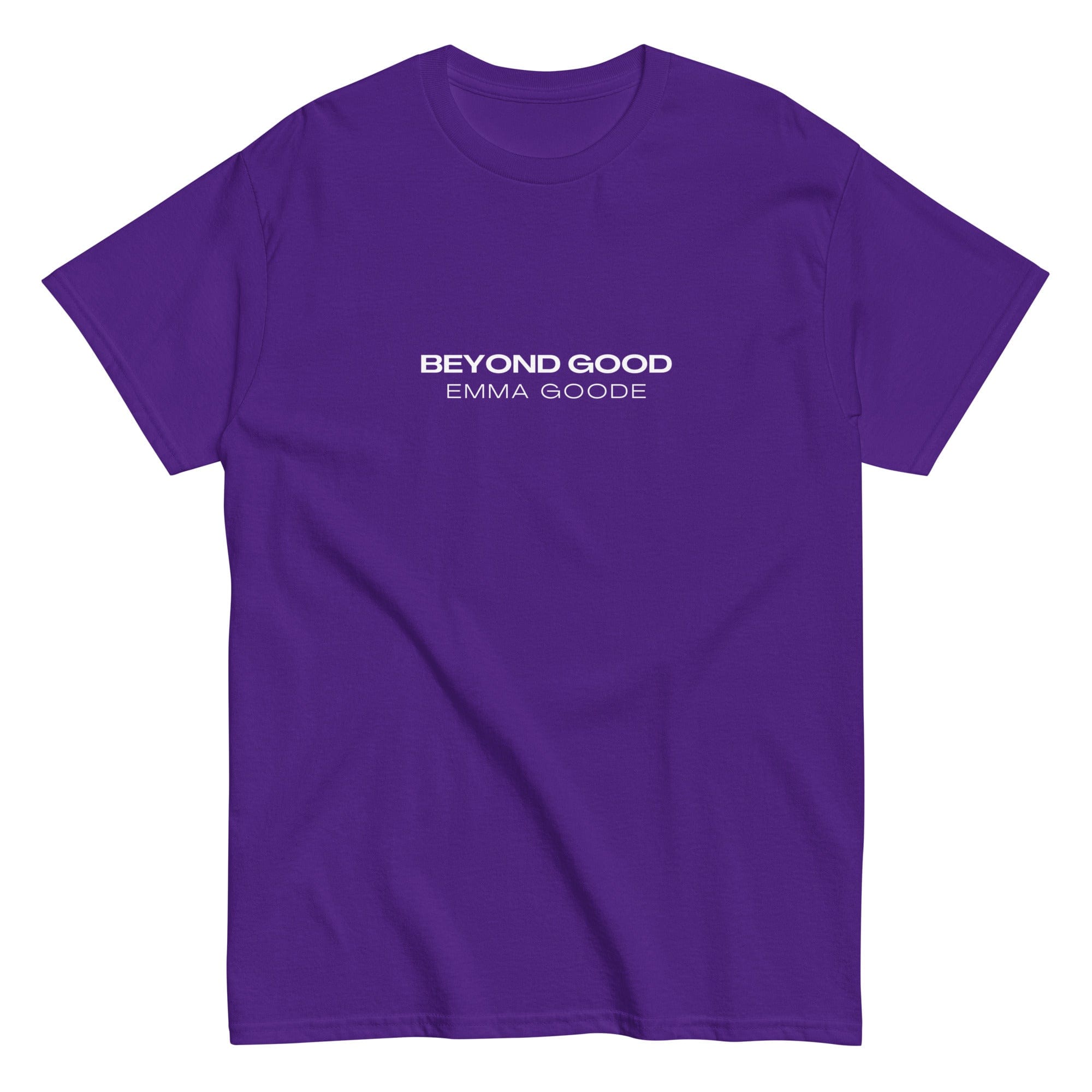 Jolly & Goode Shirts & Tops Purple / S Beyond Good Emma Goode Heavyweight Cotton Tee Cheeky British Style