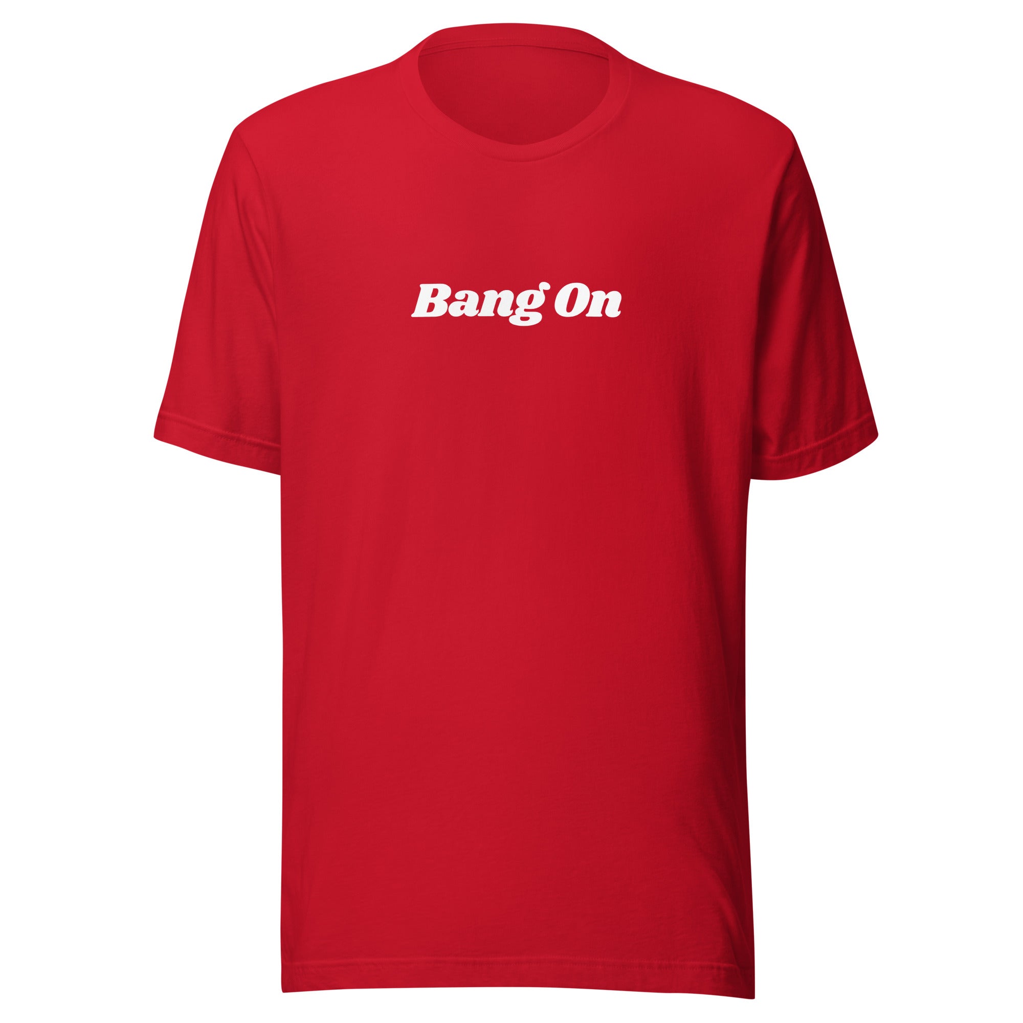 Jolly & Goode Shirts & Tops Red / S Bang On Tee | Unisex Cheeky British Style