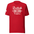 Jolly & Goode Shirts & Tops Red / S British Unicorn Outfitters T-shirt | Unisex Cheeky British Style