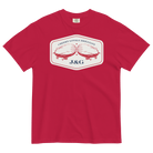 Jolly & Goode Shirts & Tops Red / S Cheeky Lovely Brilliant Airships T-shirt | Garment-Dyed Heavyweight Cotton Cheeky British Style