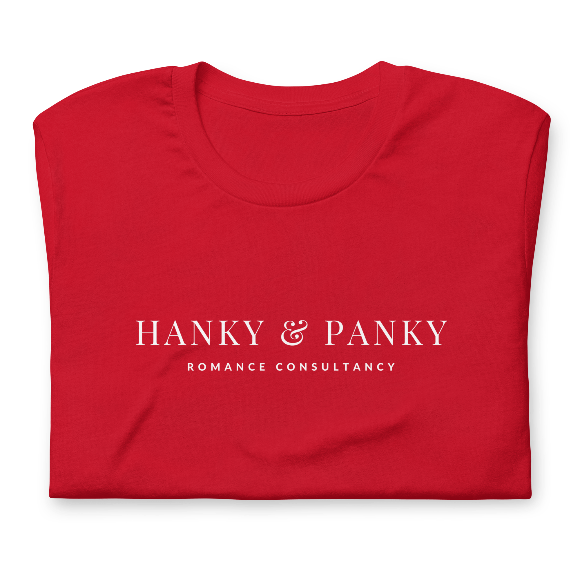 Jolly & Goode Shirts & Tops Red / S Hanky & Panky Romance Consultancy T-shirt Cheeky British Style
