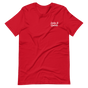 Jolly & Goode Shirts & Tops Red / S Jolly & Goode T-shirt | Handwritten Cheeky British Style