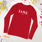 Jolly & Goode Shirts & Tops Red / XS Love London Long Sleeve Shirt Cheeky British Style
