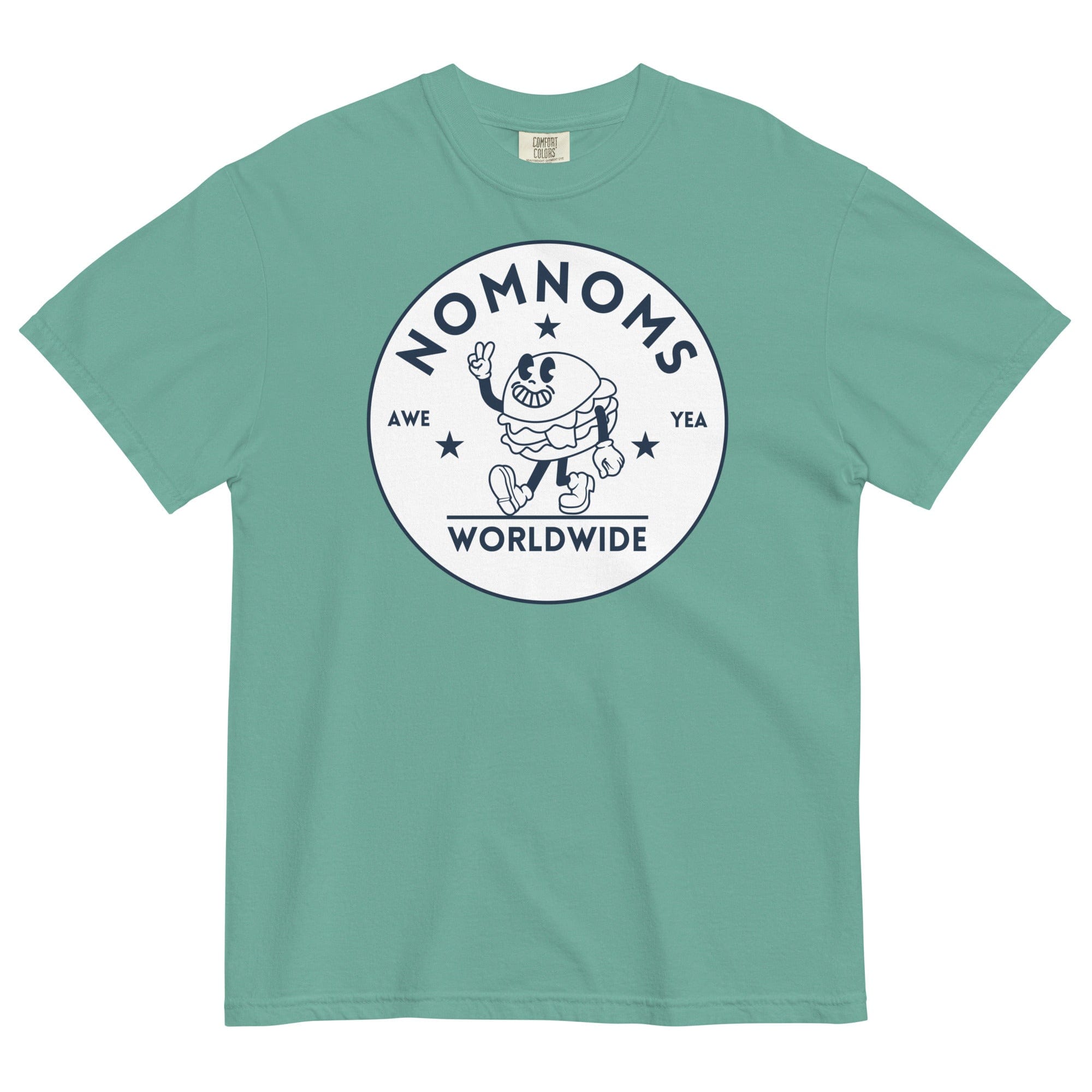 Jolly & Goode Shirts & Tops Seafoam / S Nomnoms Worldwide Garment-dyed Heavyweight T-shirt Cheeky British Style