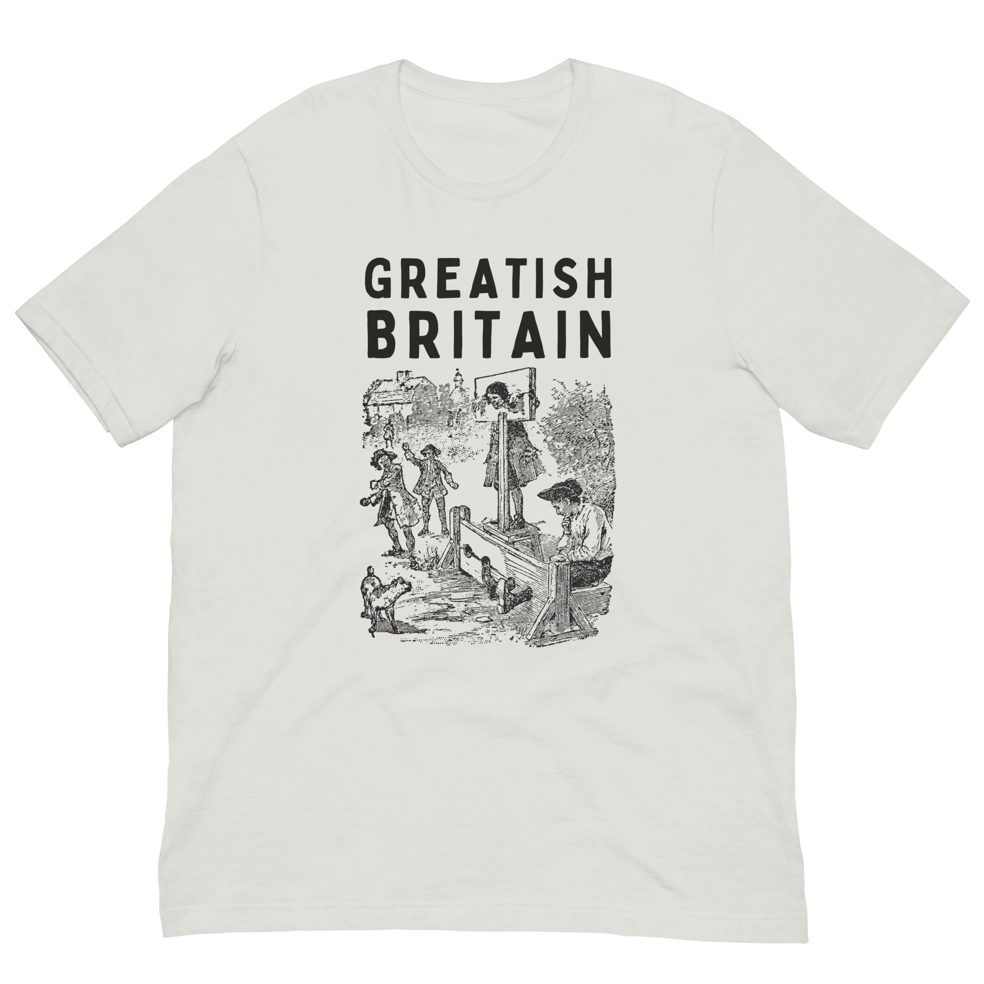 Jolly & Goode Shirts & Tops Silver / S Greatish Britain T-shirt | Pillory Cheeky British Style