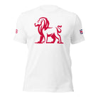 Jolly & Goode Shirts & Tops Solid White Blend / S GB Lion Tee | Union Jack sleeve Cheeky British Style
