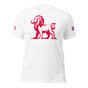 Jolly & Goode Shirts & Tops Solid White Blend / S GB Lion Tee | Union Jack sleeve Cheeky British Style