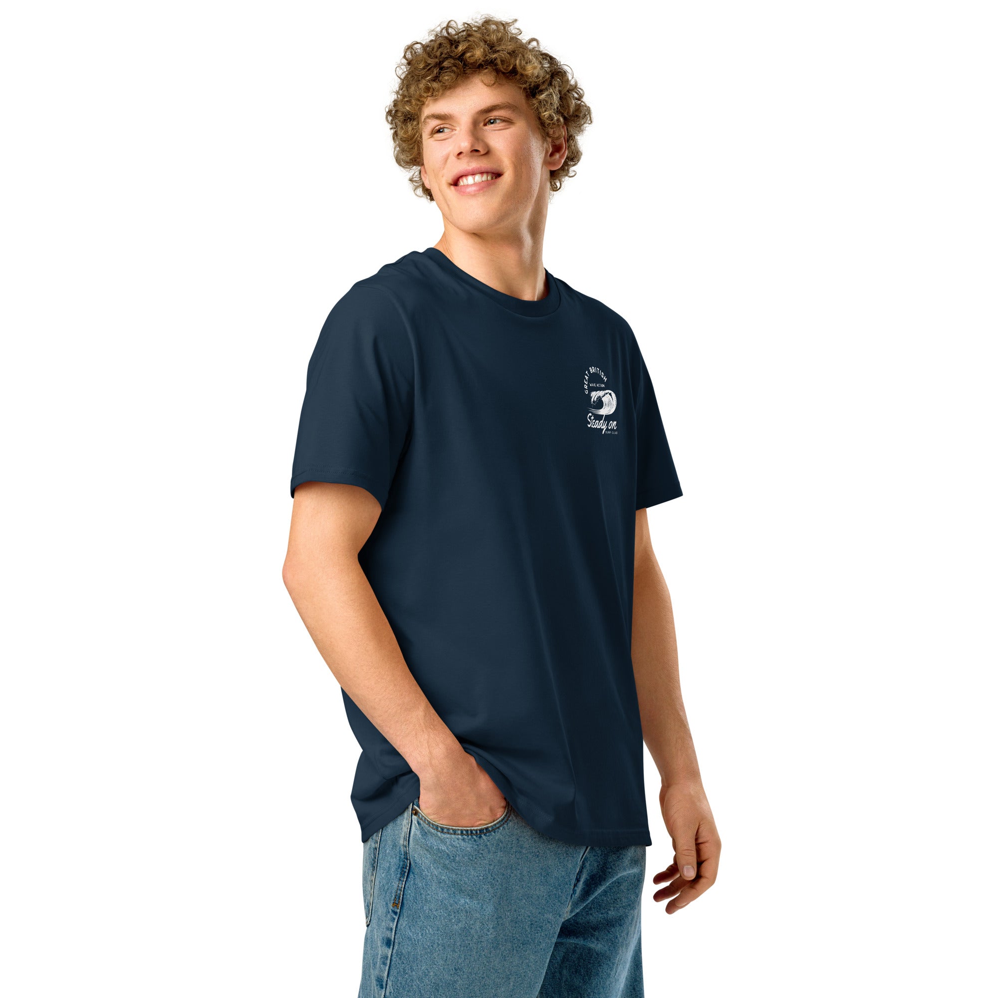 Jolly & Goode Shirts & Tops Steady On Surf Club | Organic Cotton Tee | Unisex Fit Cheeky British Style