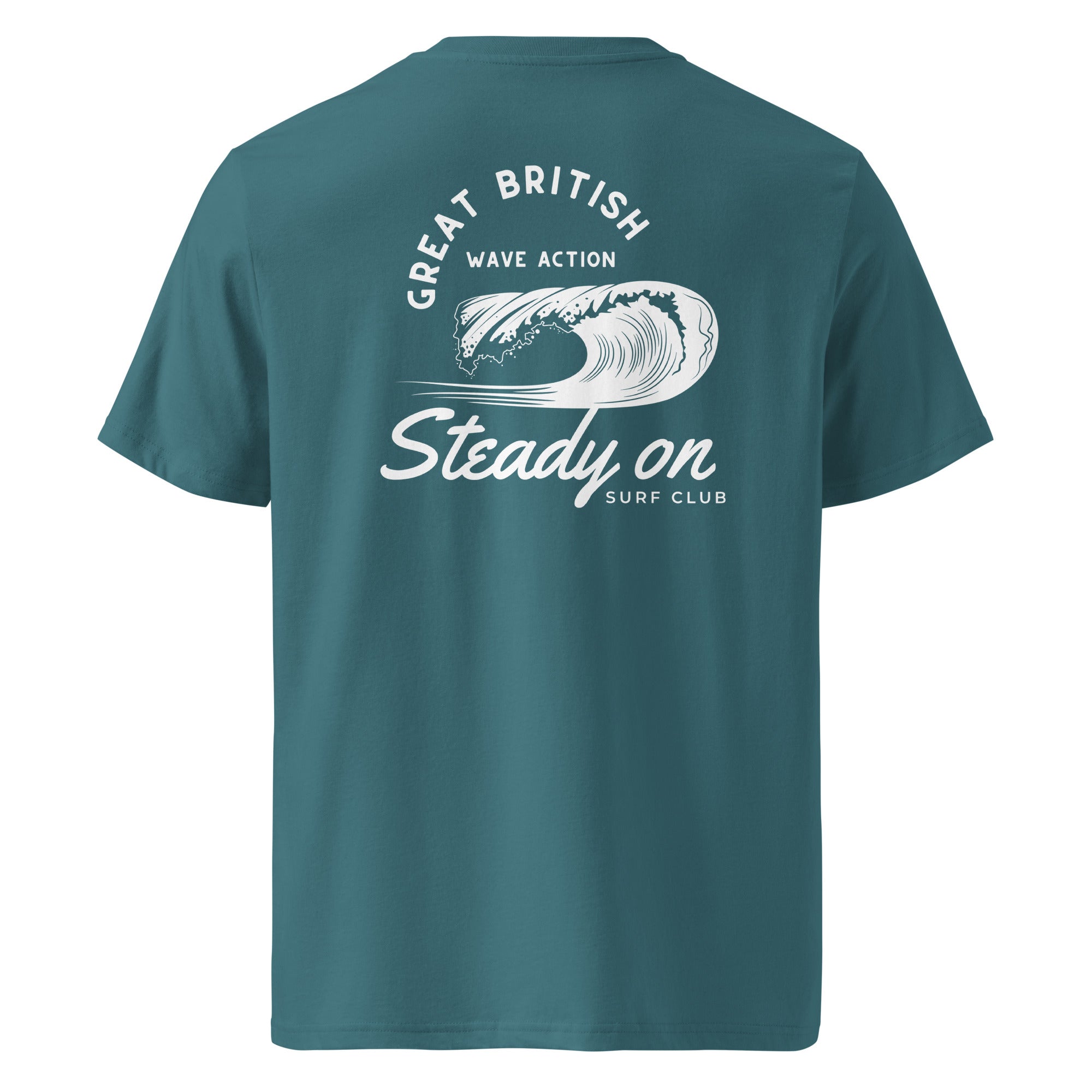 Jolly & Goode Shirts & Tops Steady On Surf Club | Organic Cotton Tee | Unisex Fit Cheeky British Style