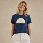 Jolly & Goode Shirts & Tops True Navy / S Brighton & Hove Sun | Garment-dyed Heavyweight T-shirt Cheeky British Style