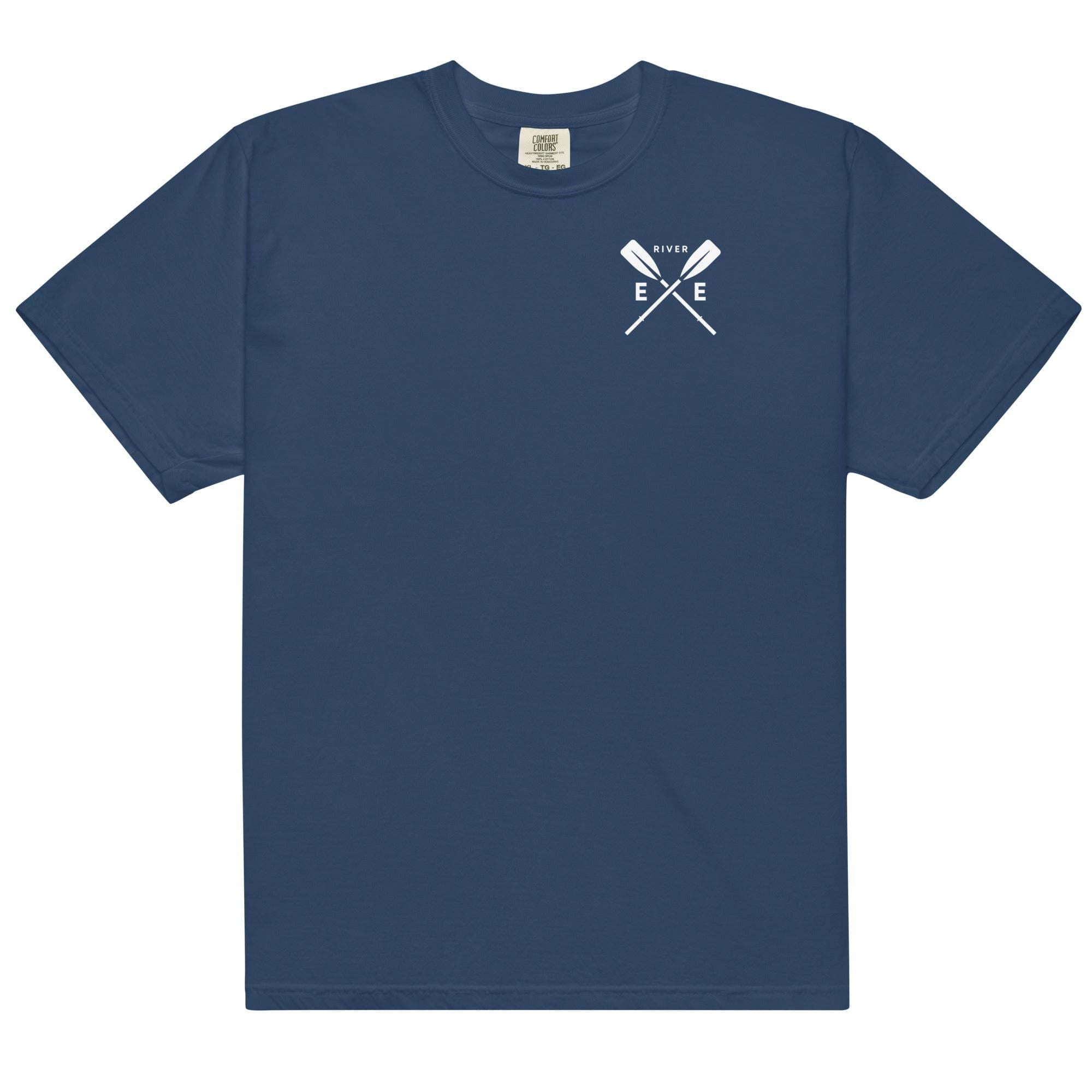 Jolly & Goode Shirts & Tops True Navy / S River Exe Garment-Dyed Heavyweight Cotton T-shirt | Exeter Gift Shop Cheeky British Style