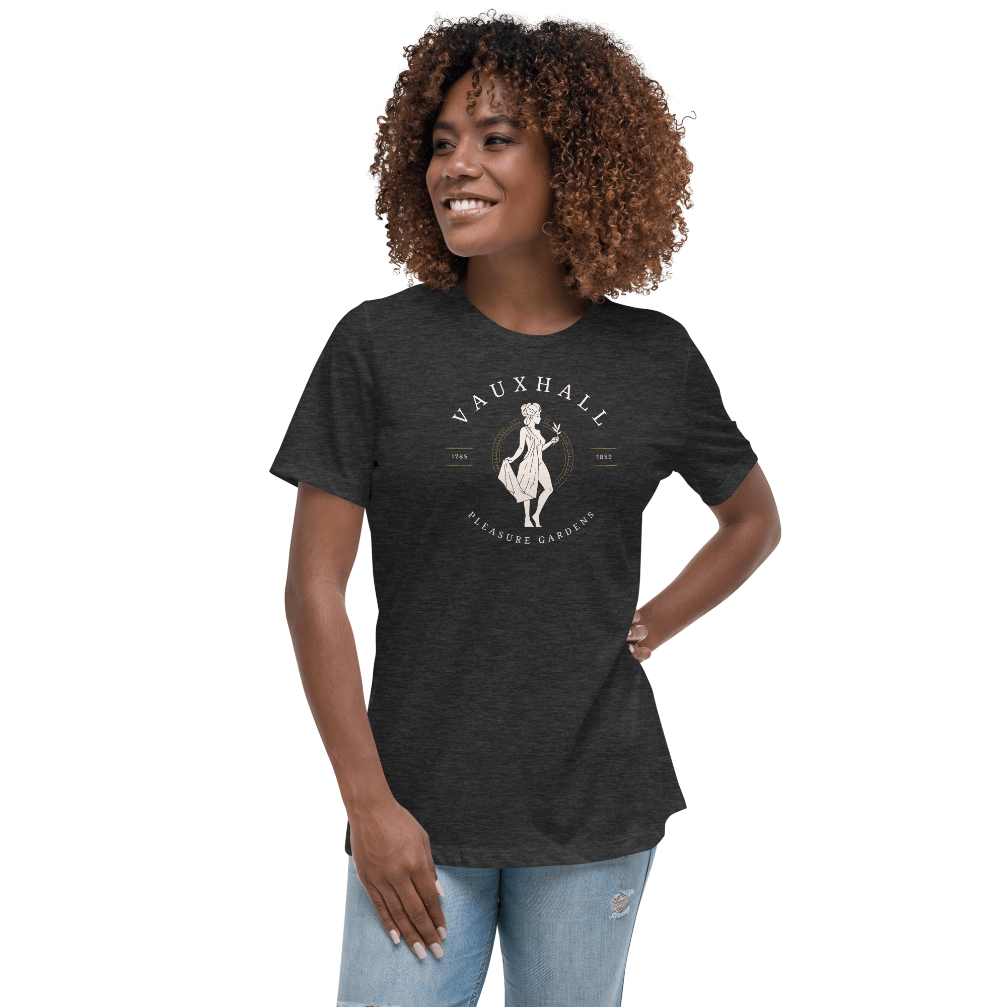 Jolly & Goode Shirts & Tops Vauxhall Pleasure Gardens | Women's Relaxed T-Shirt Cheeky British Style