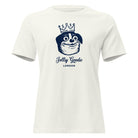 Jolly & Goode Shirts & Tops Vintage White / S Jolly Goode London, Crowned Dog, Women's Tee Cheeky British Style