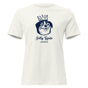 Jolly & Goode Shirts & Tops Vintage White / S Jolly Goode London, Crowned Dog, Women's Tee Cheeky British Style