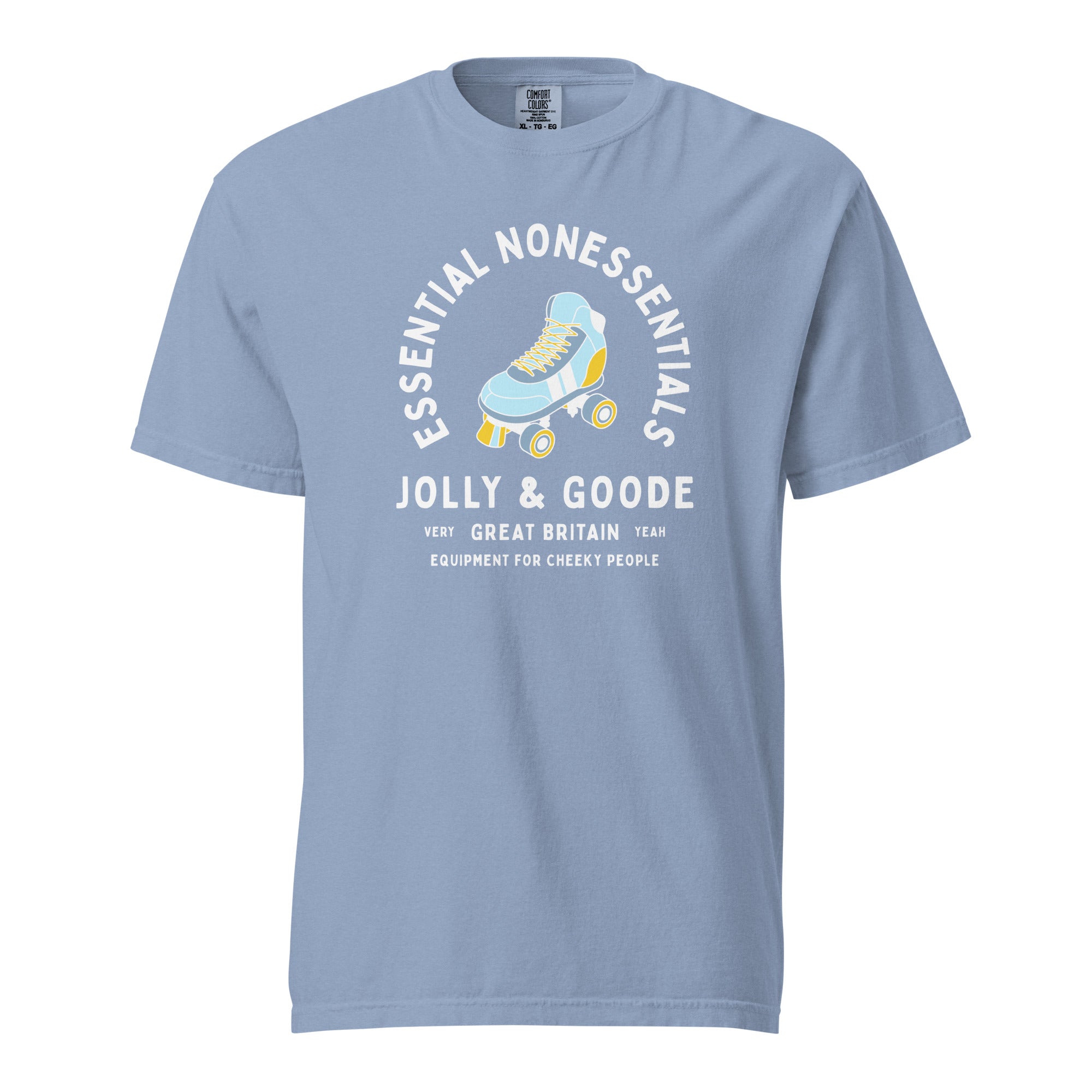 Jolly & Goode Shirts & Tops Washed Denim / S Essential Nonessentials Roller Skate Tee Cheeky British Style