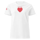 Jolly & Goode Shirts & Tops White / S Army of Love | Five Star Heart | Women’s Tee Cheeky British Style