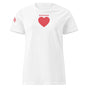 Jolly & Goode Shirts & Tops White / S Army of Love | Five Star Heart | Women’s Tee Cheeky British Style