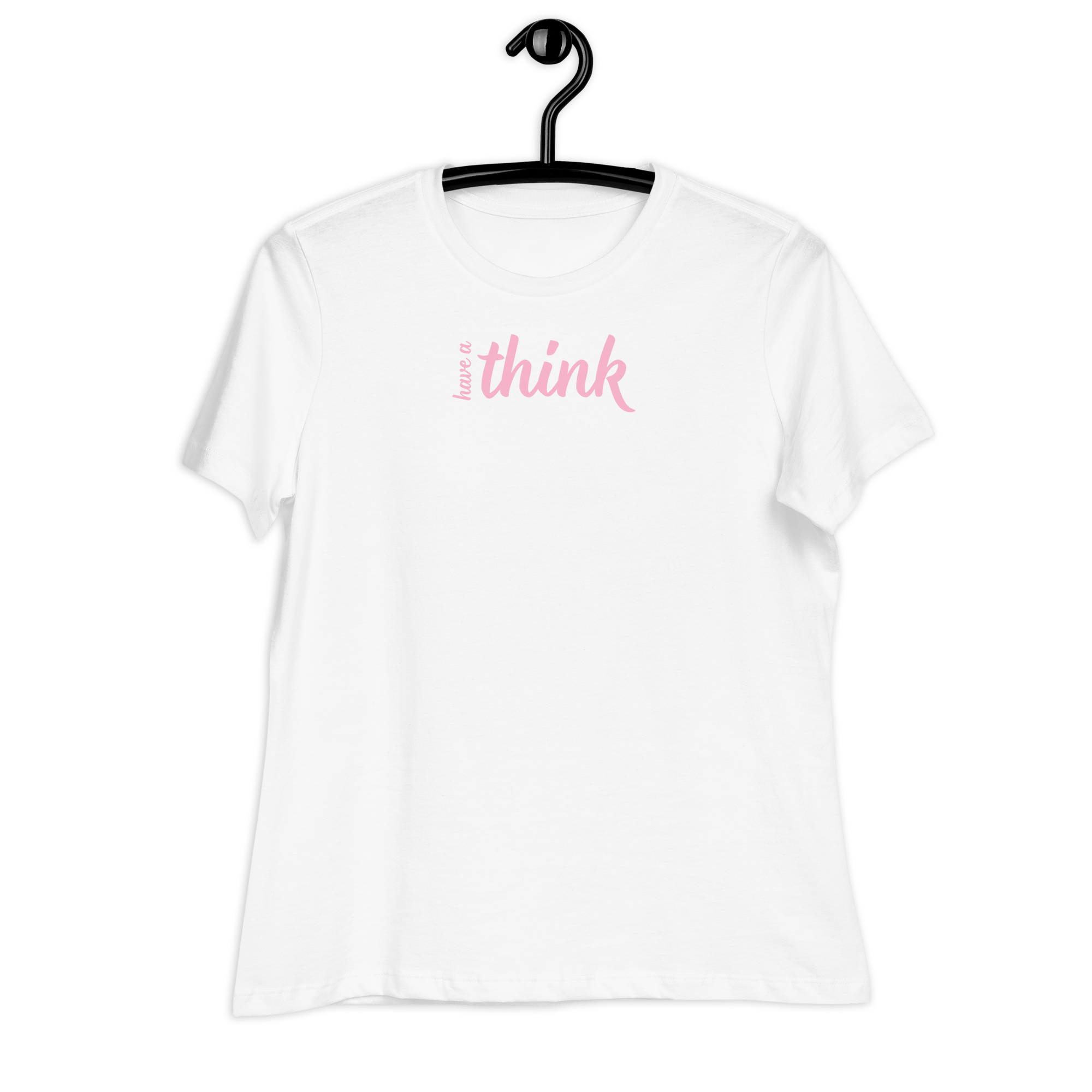 Jolly & Goode Shirts & Tops White / S Have a Think Women's Relaxed T-Shirt Cheeky British Style