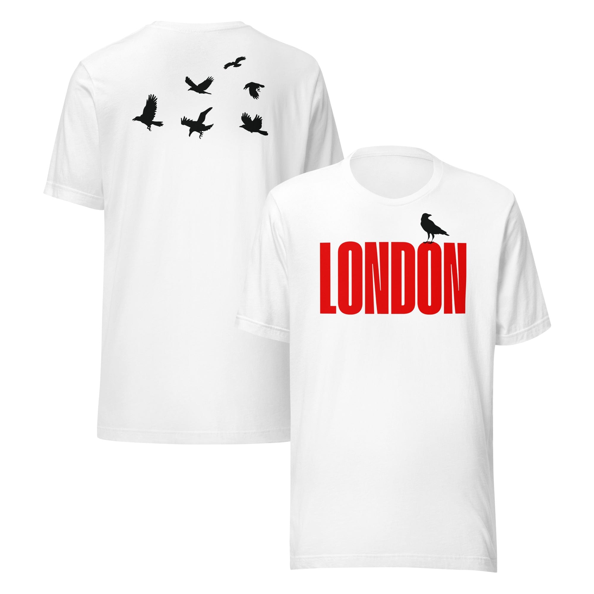 Jolly & Goode Shirts & Tops White / S London Raven T-shirt | Tower of London Cheeky British Style