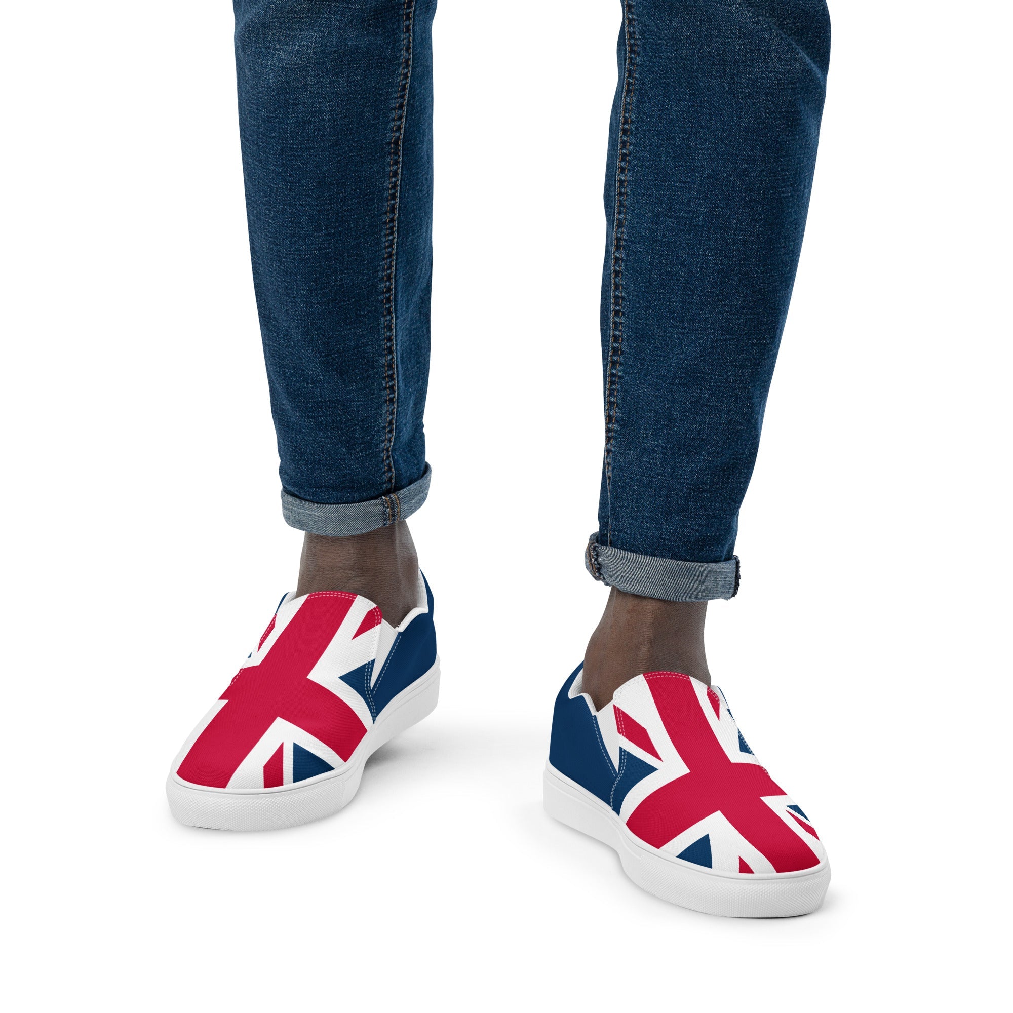 Jolly & Goode Shoes Men’s Union Jack Slip-On Shoes Cheeky British Style