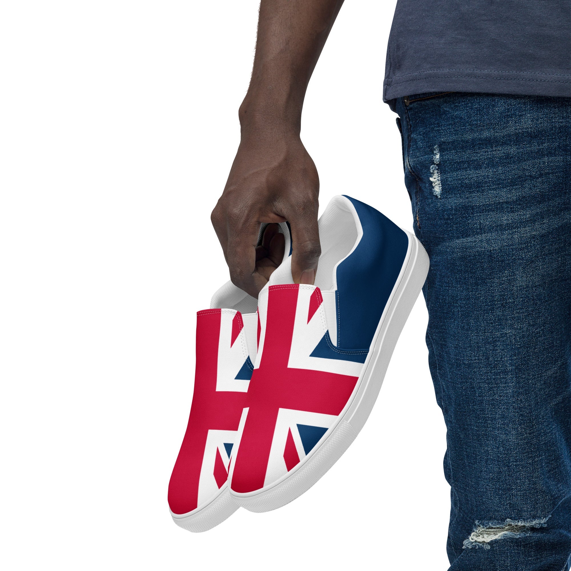 Jolly & Goode Shoes Men’s Union Jack Slip-On Shoes Cheeky British Style