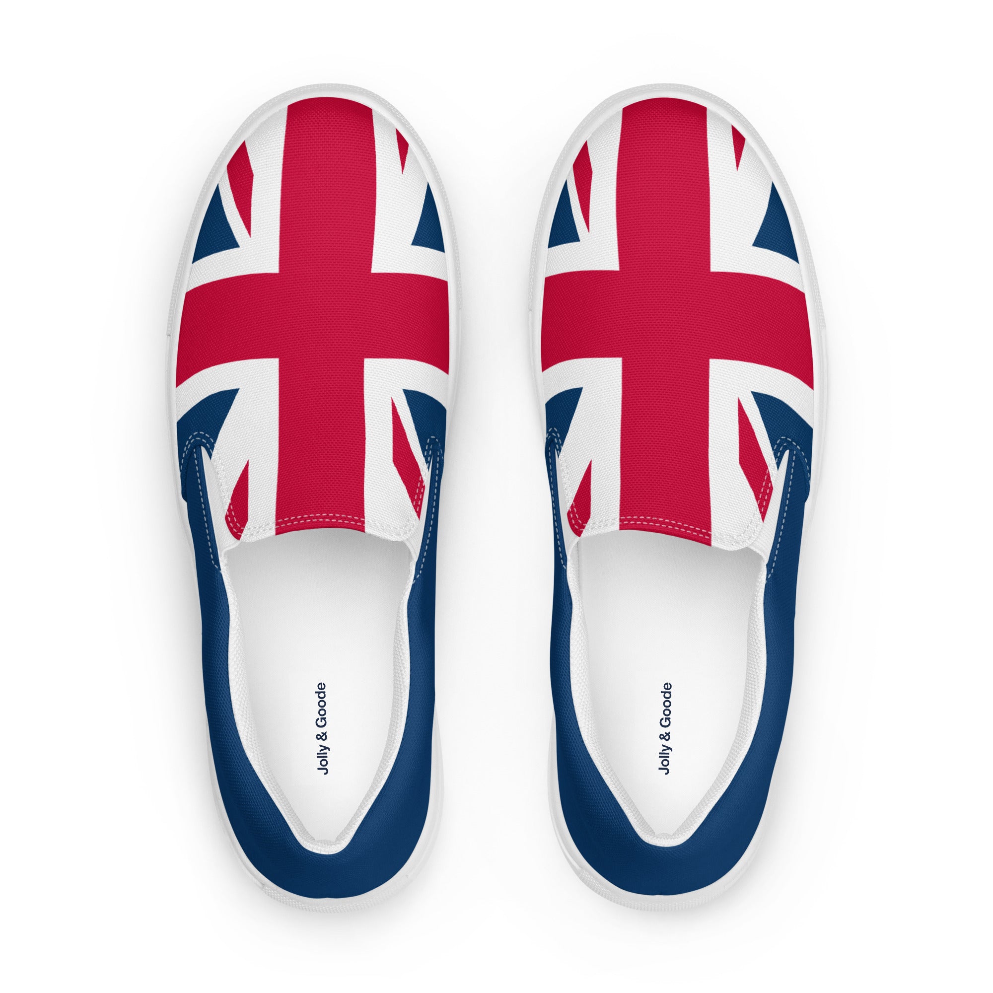 Jolly & Goode Shoes Women’s Union Jack Slip-On Shoes Cheeky British Style
