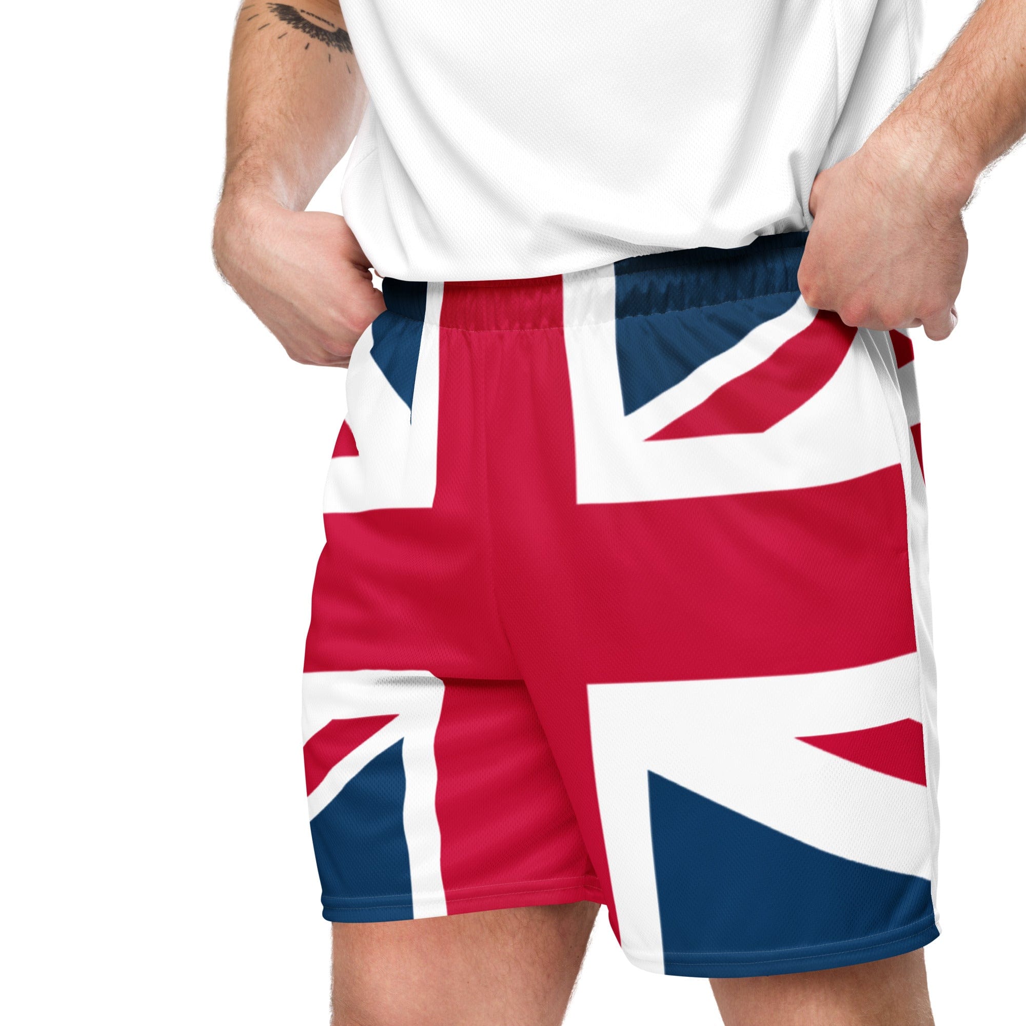 Jolly & Goode Shorts Union Jack Shorts | Mesh Fabric | Pockets | Unisex Fit Cheeky British Style
