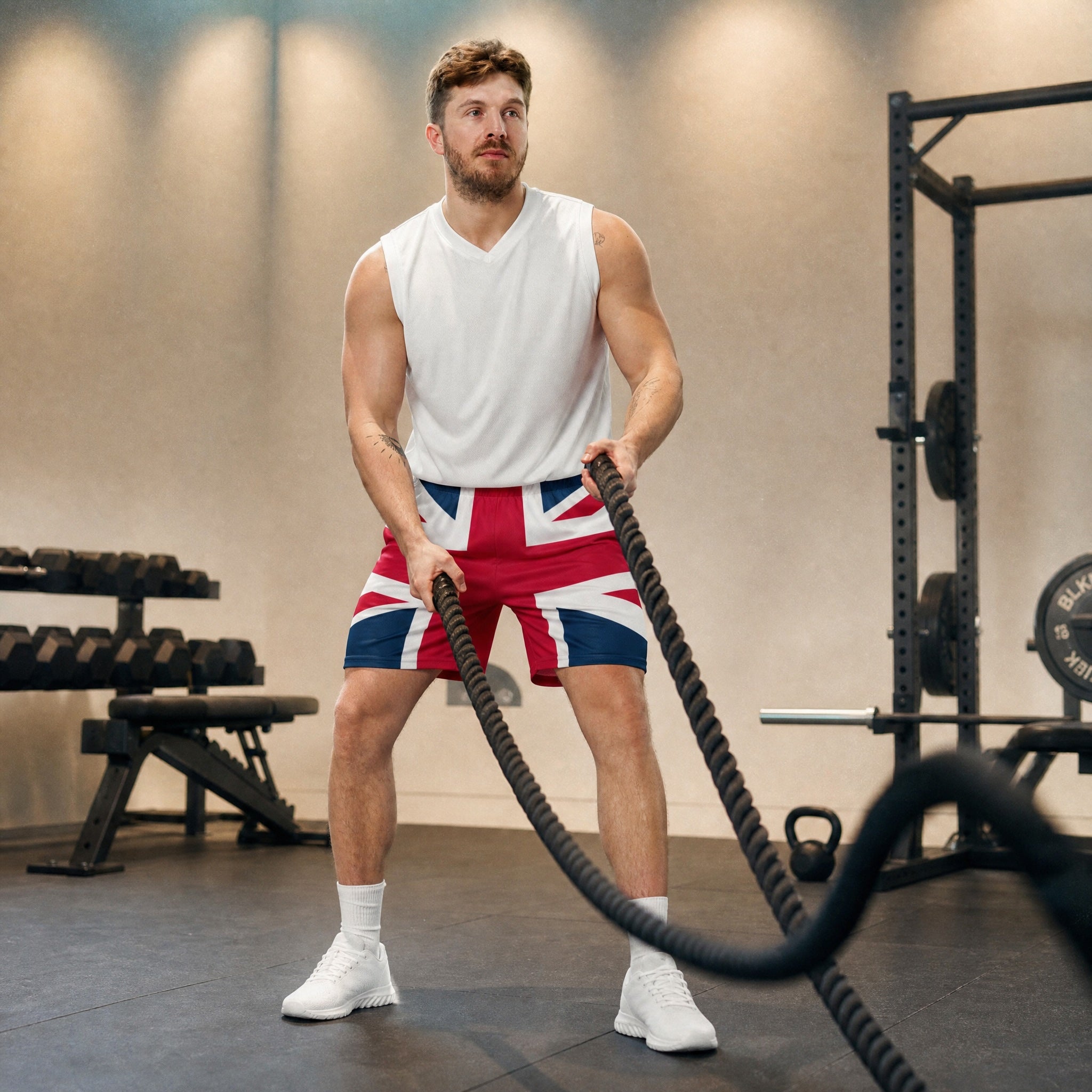 Jolly & Goode Shorts Union Jack Shorts | Mesh Fabric | Pockets | Unisex Fit Cheeky British Style