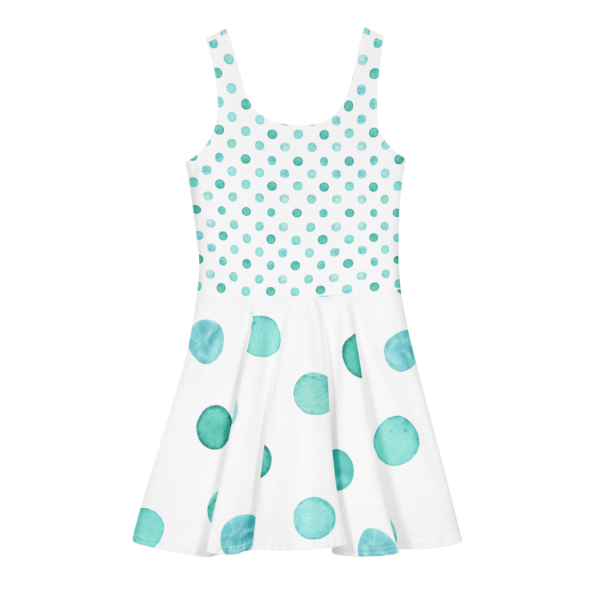 Jolly & Goode Skater Dress Watercolour Polkadot Cotton Skater Dress Cheeky British Style