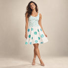 Jolly & Goode Skater Dress XS Watercolour Polkadot Cotton Skater Dress Cheeky British Style