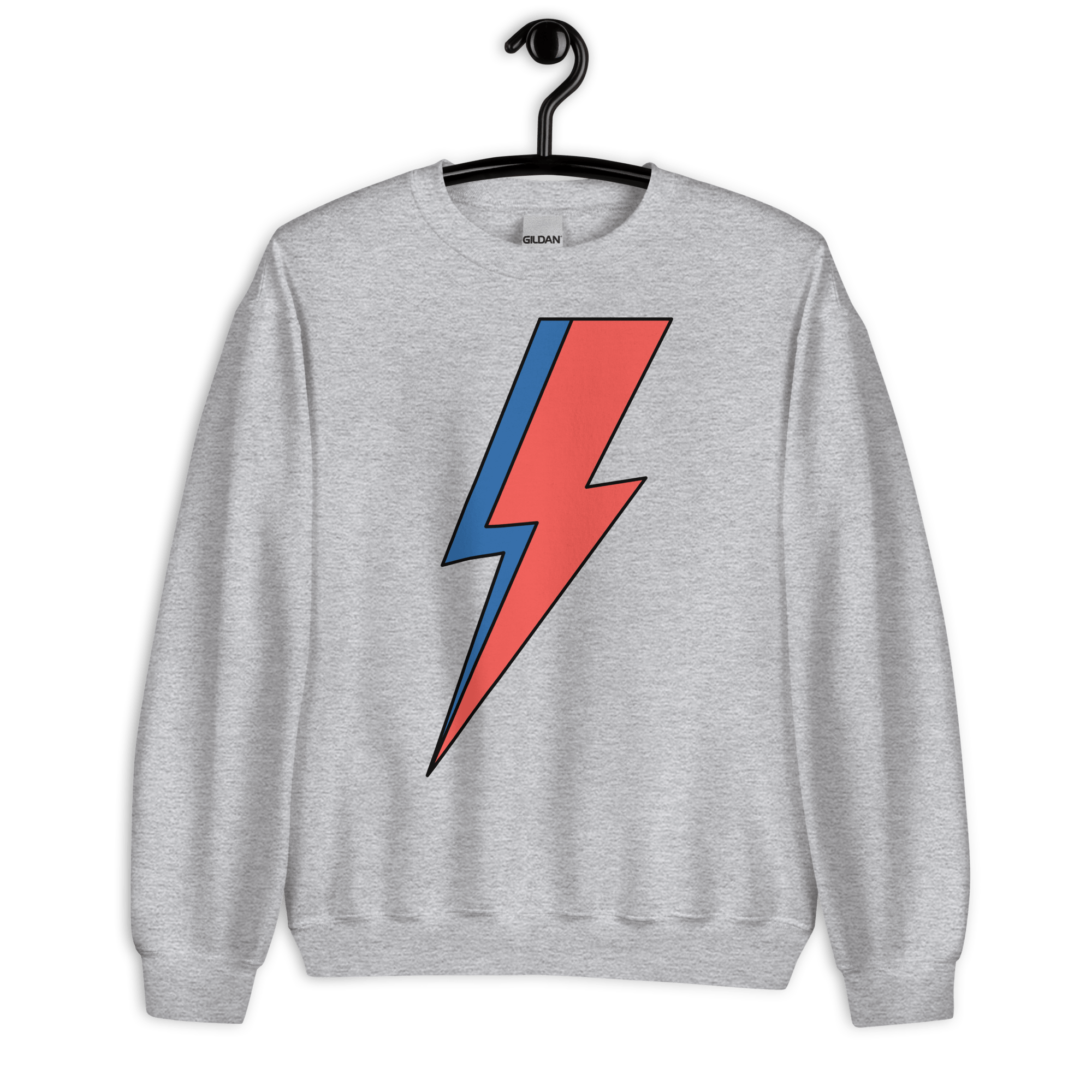 Jolly & Goode Sport Grey / S Lightning Bolt Sweatshirt Cheeky British Style