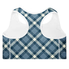 Jolly & Goode sports bras Cheeky Check Padded Racerback Sports Bra Cheeky British Style