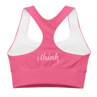 Jolly & Goode sports bras Have a Think Pink Longline Sports Bra Cheeky British Style