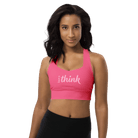 Jolly & Goode sports bras Have a Think Pink Longline Sports Bra Cheeky British Style
