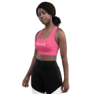 Jolly & Goode sports bras Have a Think Pink Longline Sports Bra Cheeky British Style