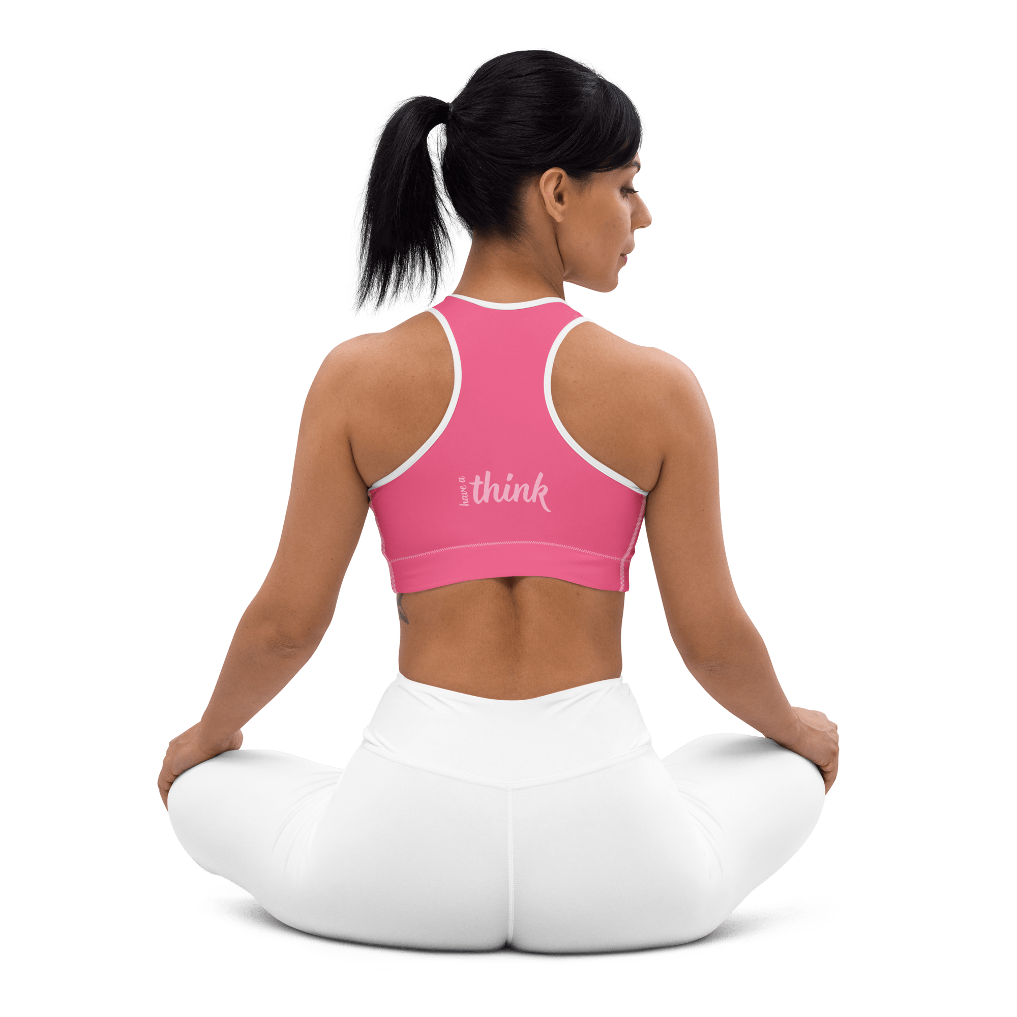 Jolly & Goode sports bras Have a Think Pink Racerback Sports Bra Cheeky British Style