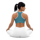 Jolly & Goode sports bras Light Blue Polkadot Sports Bra Cheeky British Style