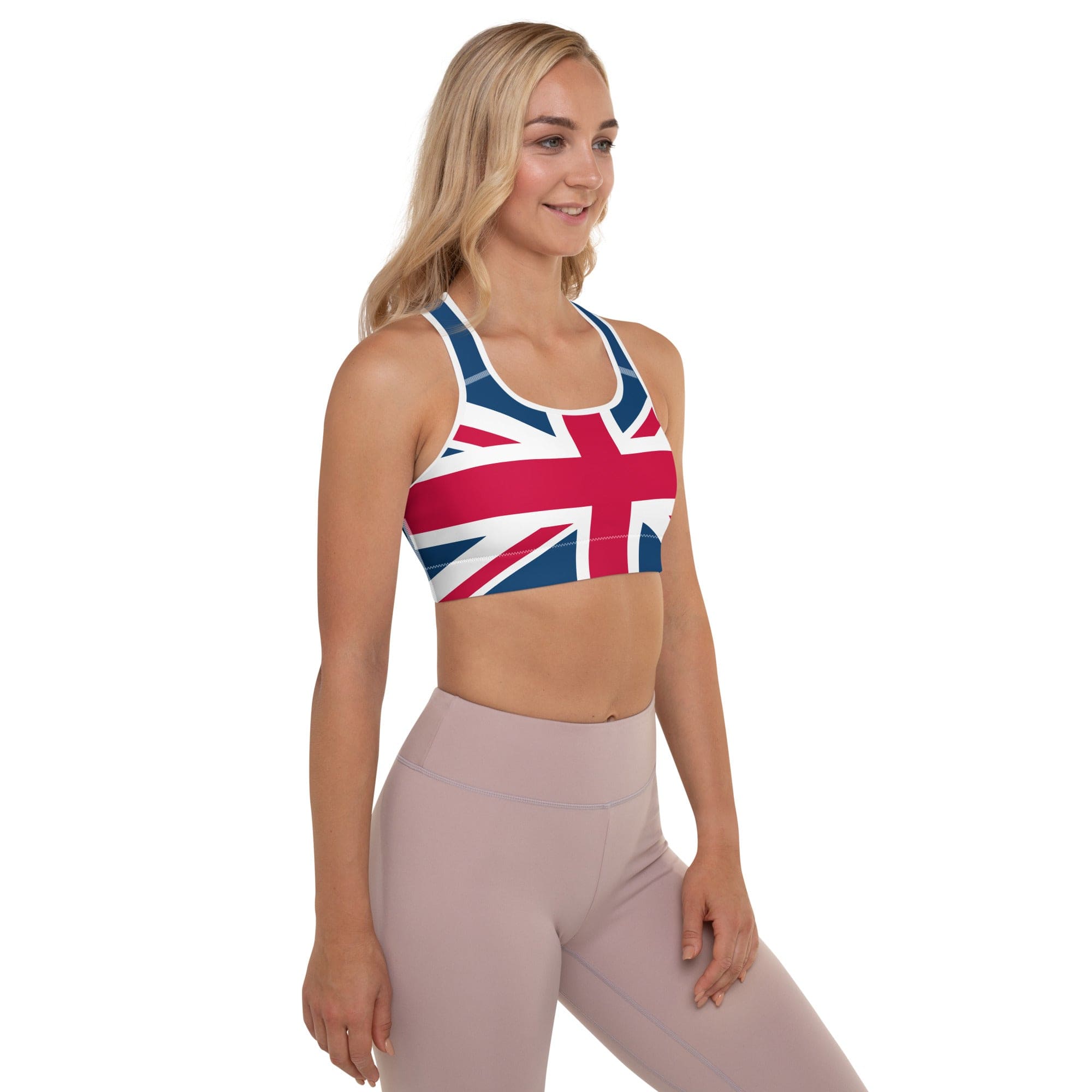 Jolly & Goode sports bras Union Jack Sports Bra | Padded Cheeky British Style