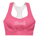 Jolly & Goode sports bras XS Have a Think Pink Longline Sports Bra Cheeky British Style