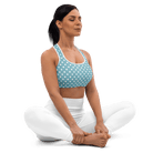 Jolly & Goode sports bras XS Light Blue Polkadot Sports Bra Cheeky British Style