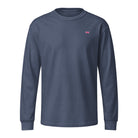 Jolly & Goode Subtle Union Jack Long Sleeve Tee | Garment Dyed Cheeky British Style