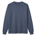 Jolly & Goode Subtle Union Jack Long Sleeve Tee | Garment Dyed Cheeky British Style