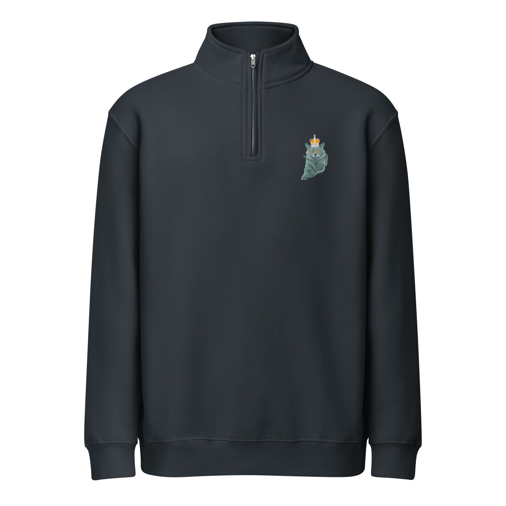 Jolly & Goode Sweatshirt British Blue 1/4 Zip Sweatshirt Cheeky British Style