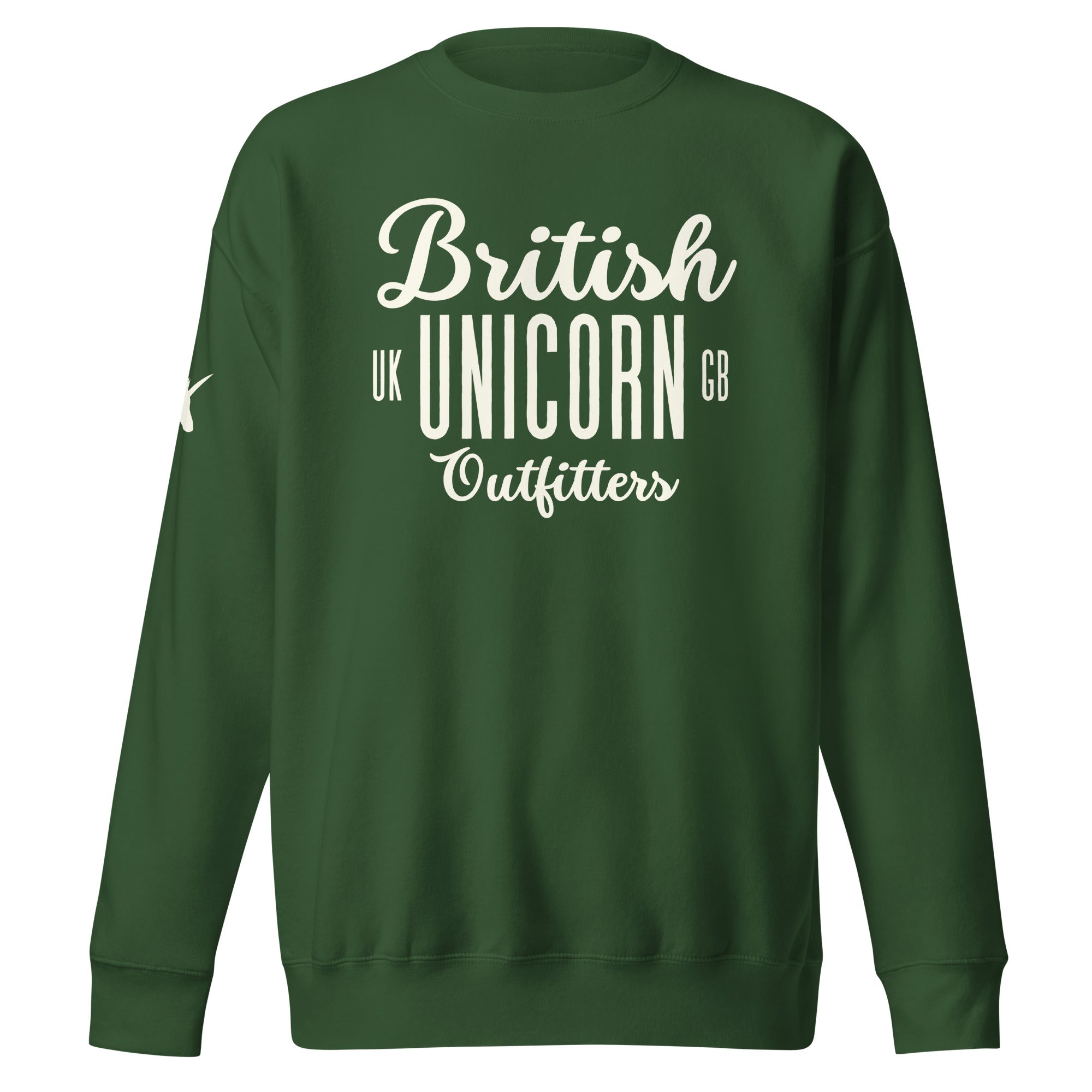 Jolly & Goode Sweatshirt Forest Green / S British Unicorn Outfitters Sweatshirt | Unisex Cheeky British Style