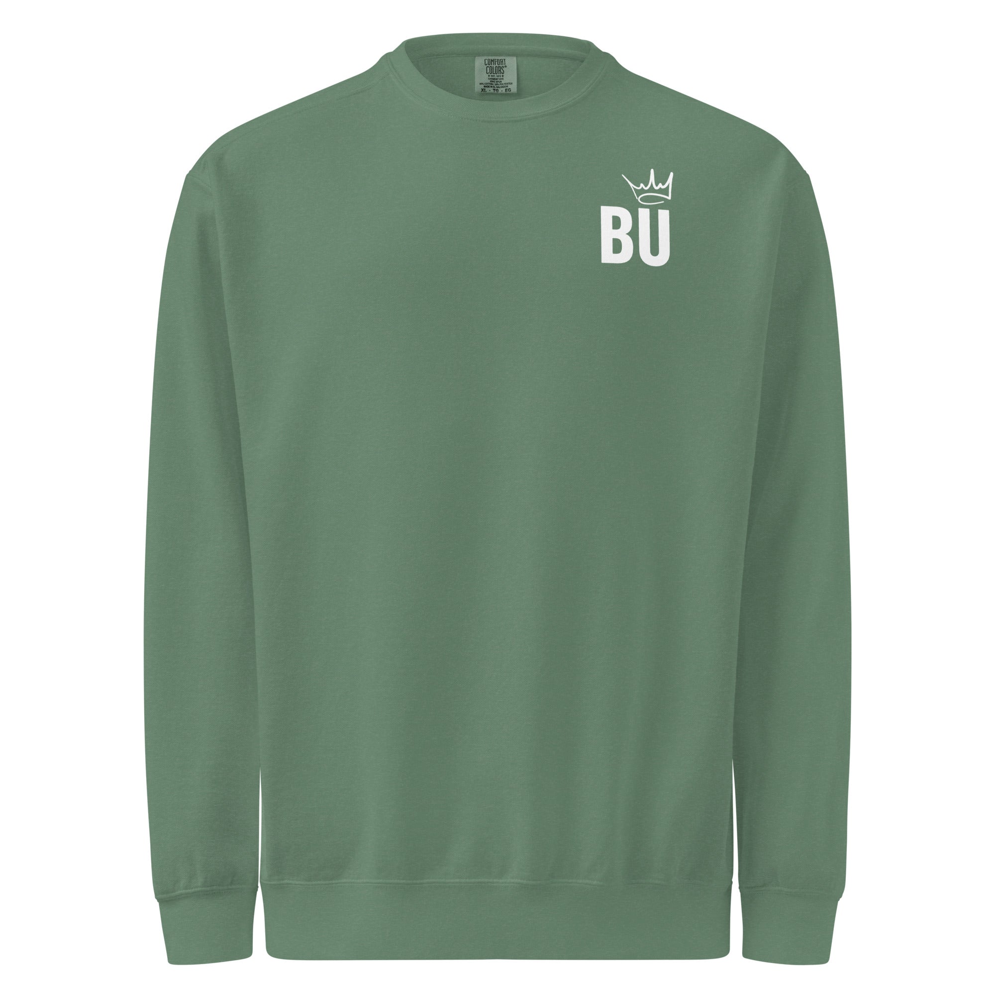 Jolly & Goode Sweatshirt Light Green / S British Unicorn | BU Crown | Garment-dyed Sweatshirt Cheeky British Style