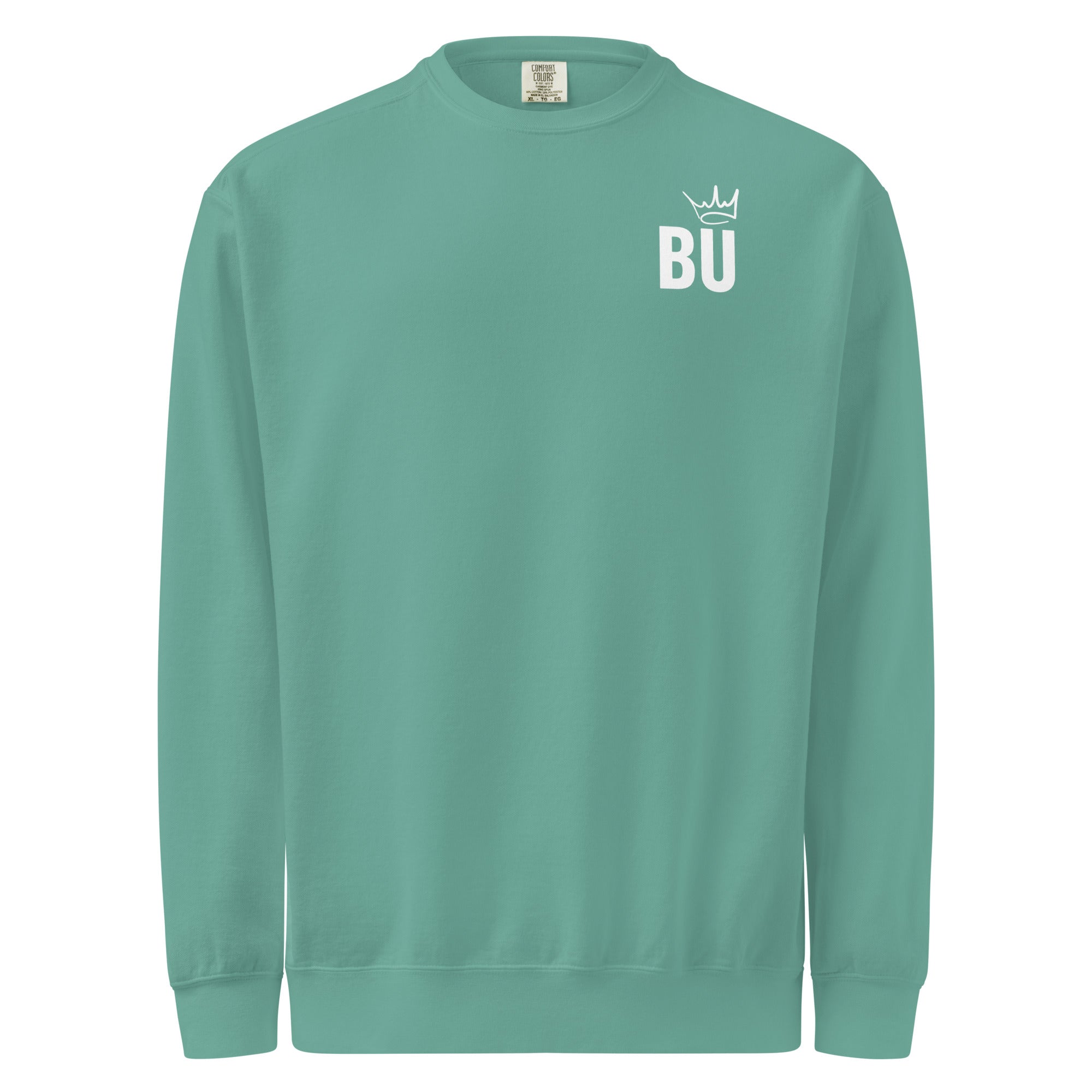Jolly & Goode Sweatshirt Seafoam / S British Unicorn | BU Crown | Garment-dyed Sweatshirt Cheeky British Style