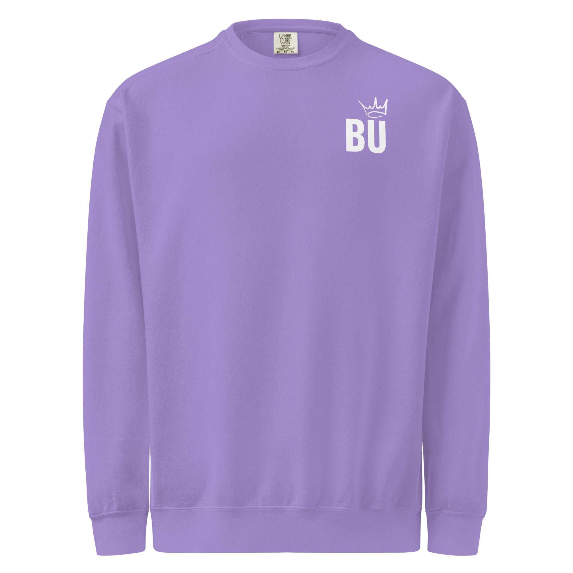 Jolly & Goode Sweatshirt Violet / S British Unicorn | BU Crown | Garment-dyed Sweatshirt Cheeky British Style