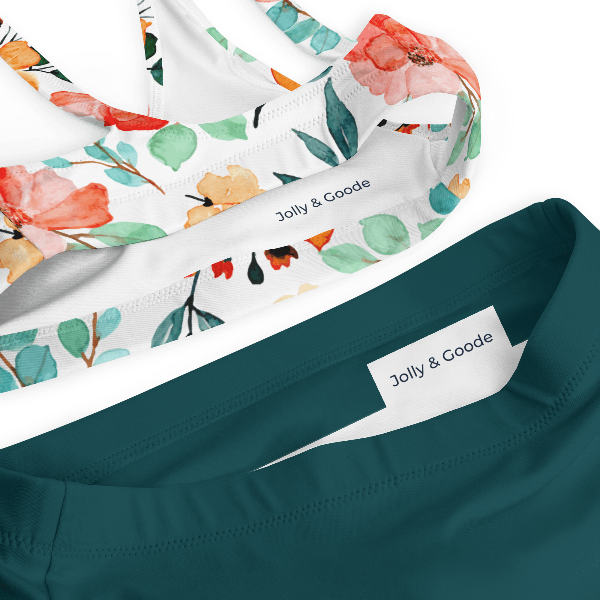 Jolly & Goode Swimwear Watercolour Flowers | Floral Bikini Cheeky British Style